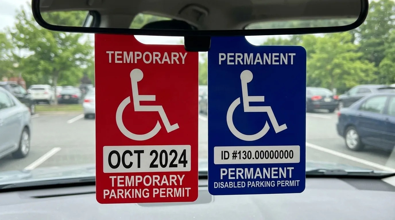 what does a red handicap placard mean