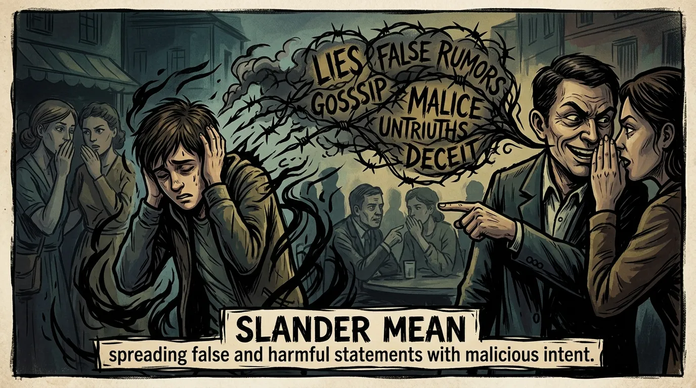 What Does Slander Mean